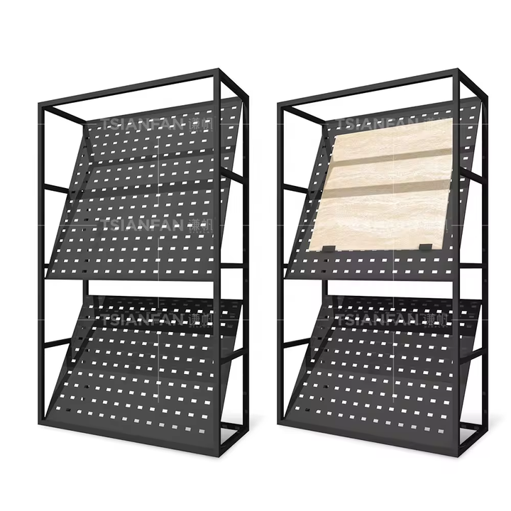 Tile Wall Panel Display Rack - Style Customized